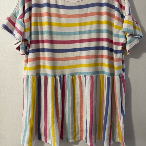 Terry Soft Stripe top - Picture 2 of 2